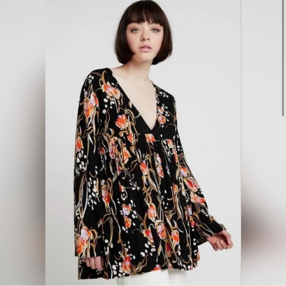 Free People Bella Floral Print Tunic